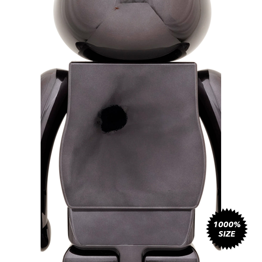 MEDICOM TOY - BE@RBRICK Rolling Stones CHROME 1000％ MEDICOM BEARBRICK 1000% THE ROLLING STONES LOGO BLACK CHROME