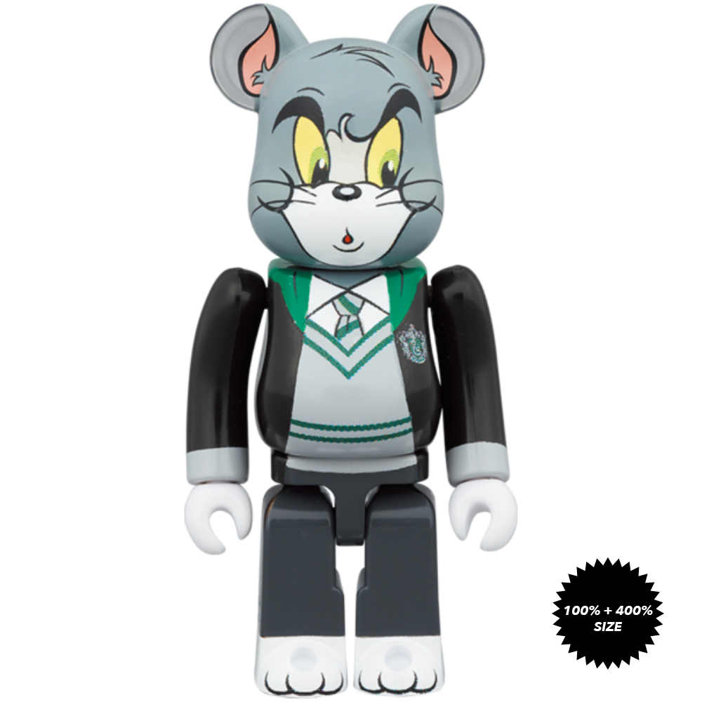 *Pre-order* Tom & Jerry in Hogwarts House Robes 100% + 400% 2-Pcs Bearbrick Set by Medicom Toy
