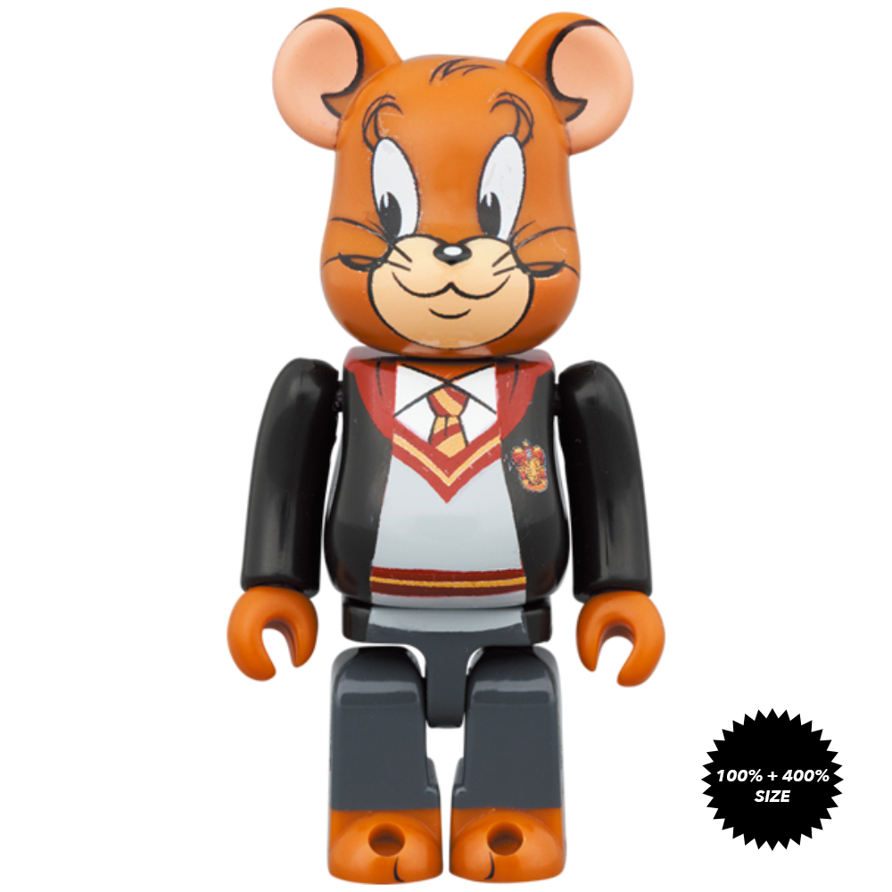 *Pre-order* Tom & Jerry in Hogwarts House Robes 100% + 400% 2-Pcs Bearbrick Set by Medicom Toy