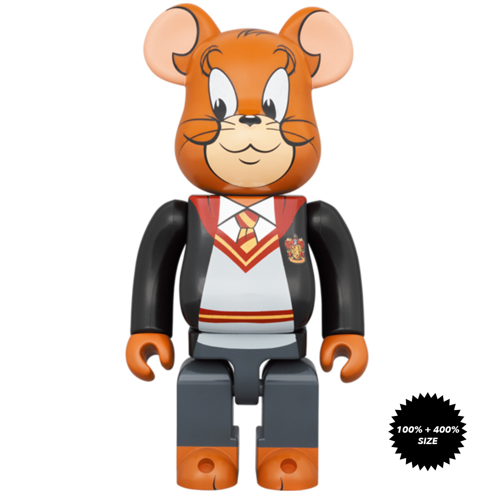 *Pre-order* Tom & Jerry in Hogwarts House Robes 100% + 400% 2-Pcs Bearbrick Set by Medicom Toy