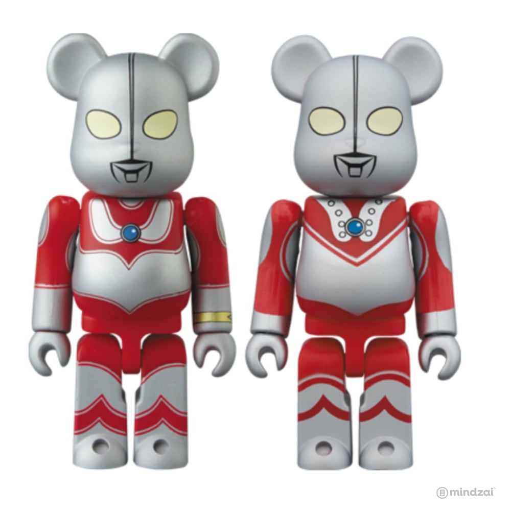 Ultraman Jack &amp; Ultraman Zoffy 100% Bearbrick 2-Pack by Medicom Toy