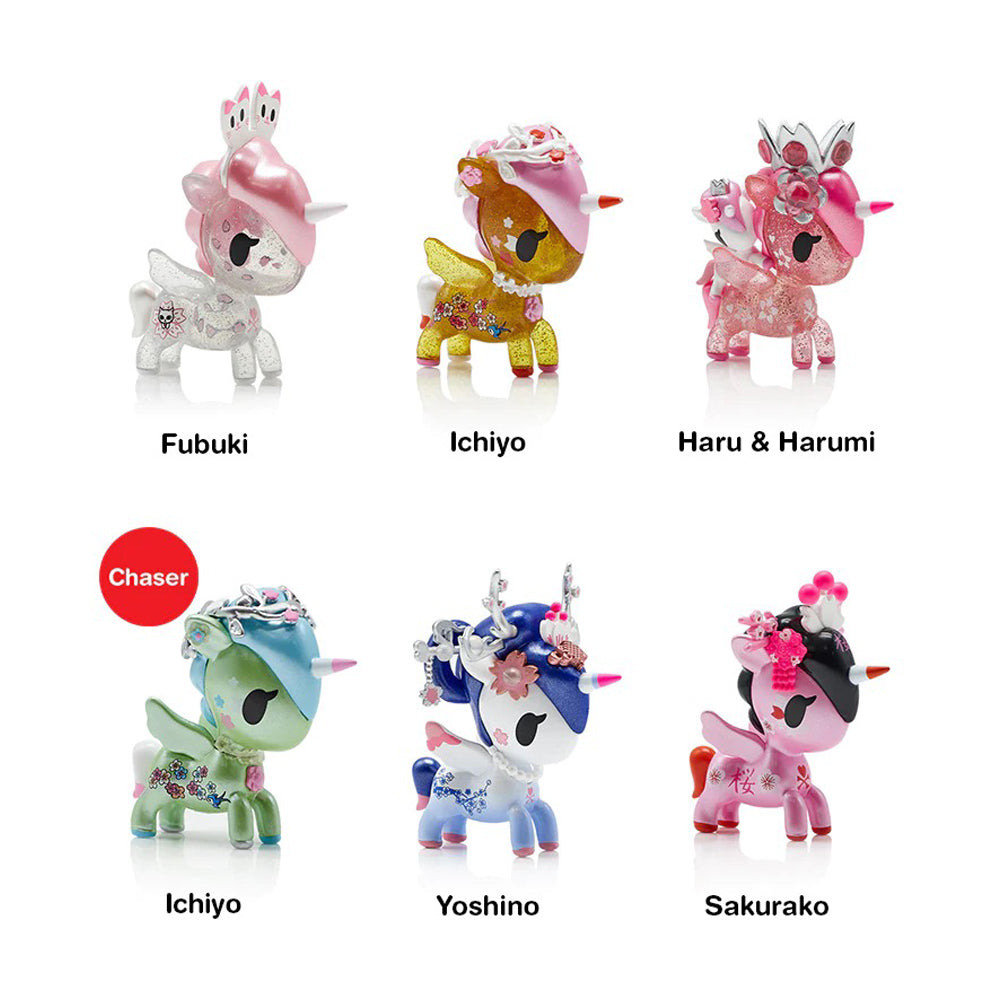 Cherry Blossom Unicorno Metallico Blind Box Series by Tokidoki