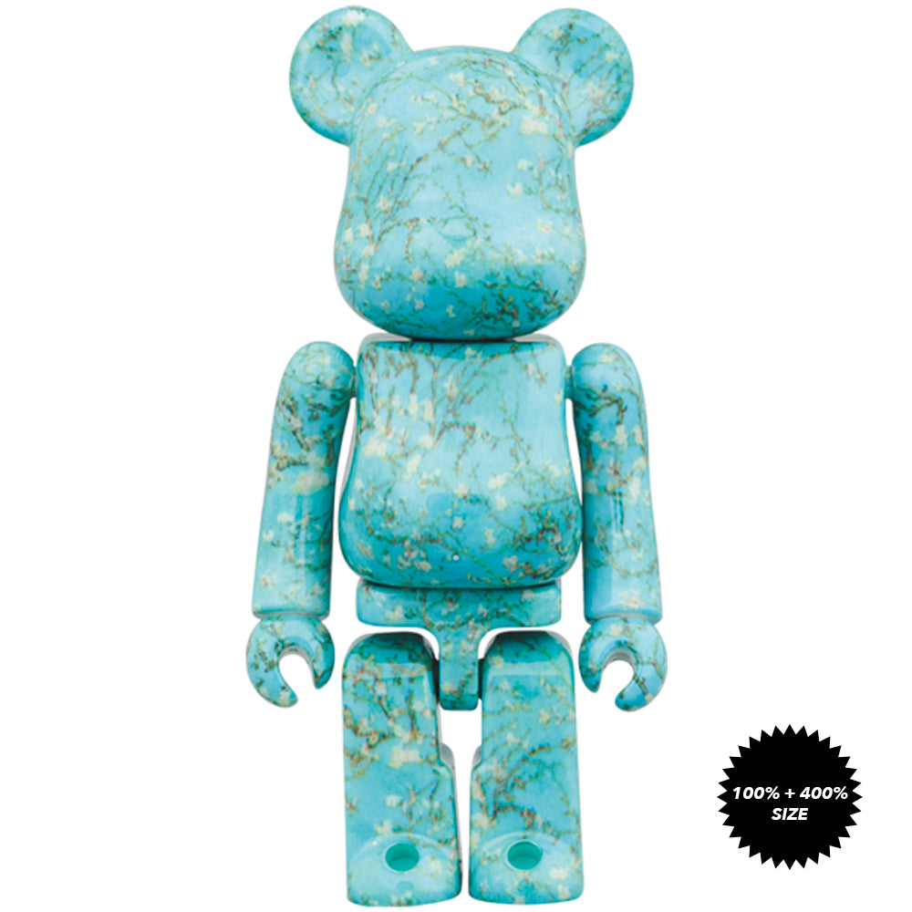 Van Gogh Almond Blossoms 100% + 400% Bearbrick Set by Medicom Toy