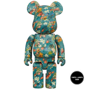 Floral Pattern 50th Anniversary of the Van Gogh Museum 100% + 400% Bearbrick Set by Medicom Toy