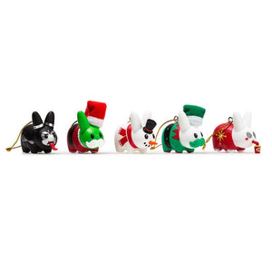 1.5" Christmas Labbit Ornament 5-Pack by Kozik x Kidrobot
