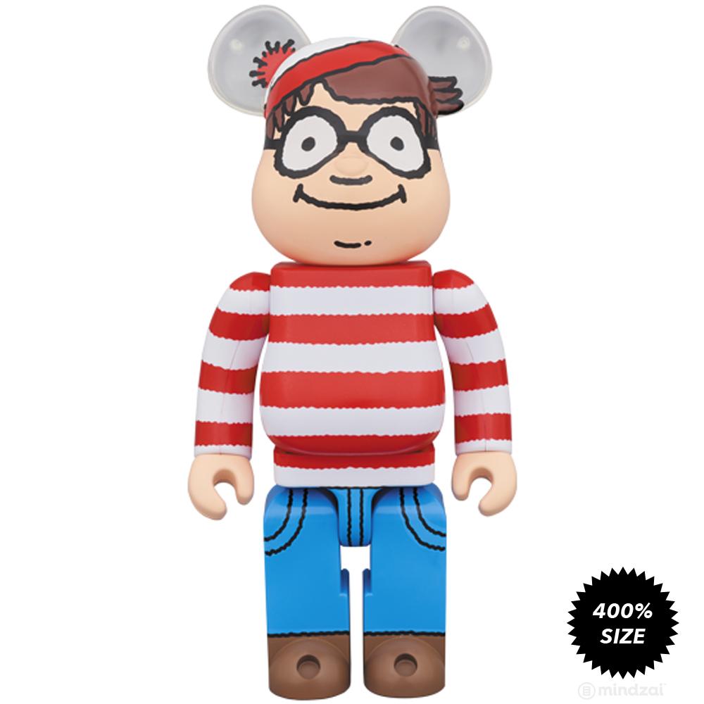 Where&#39;s Waldo Wally 400% Bearbrick by Medicom Toy