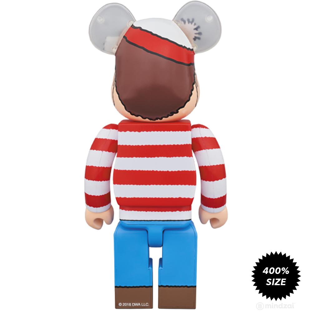 Where's Waldo Wally 400% Bearbrick by Medicom Toy
