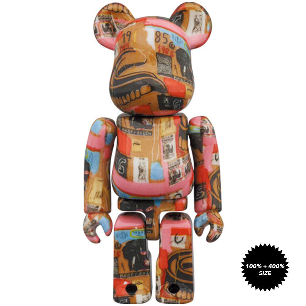 Andy Warhol x Jean-Michel Basquiat #2 100% + 400% Bearbrick Set by Medicom Toy