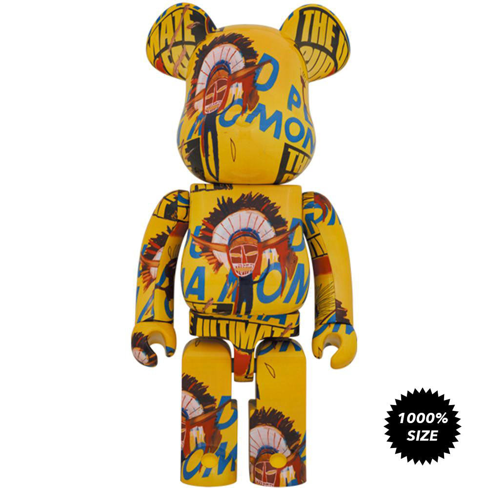 Andy Warhol x Jean-Michel Basquiat #3 1000% Bearbrick by Medicom Toy