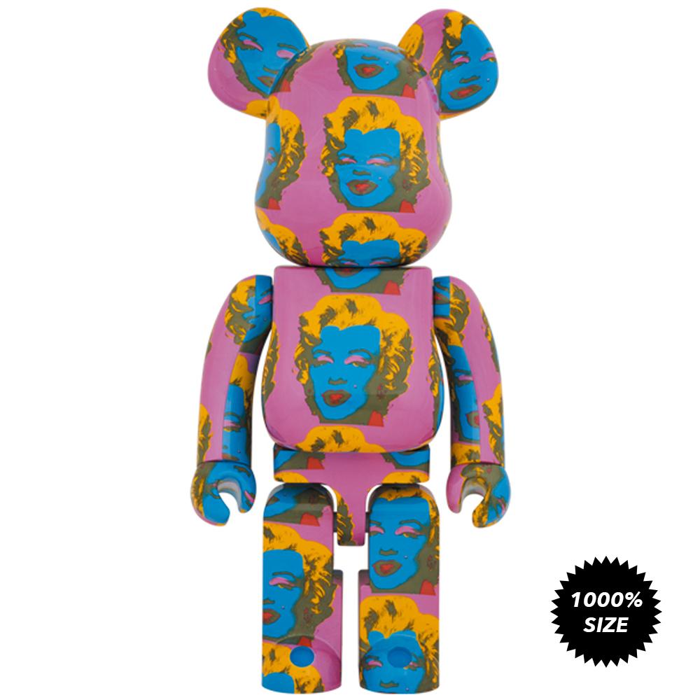 Andy Warhol Marilyn Monroe #2 1000% Bearbrick  by Medicom Toy x Warhol