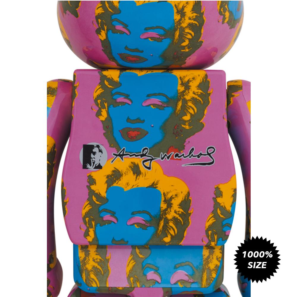 Andy Warhol Marilyn Monroe #2 1000% Bearbrick  by Medicom Toy x Warhol