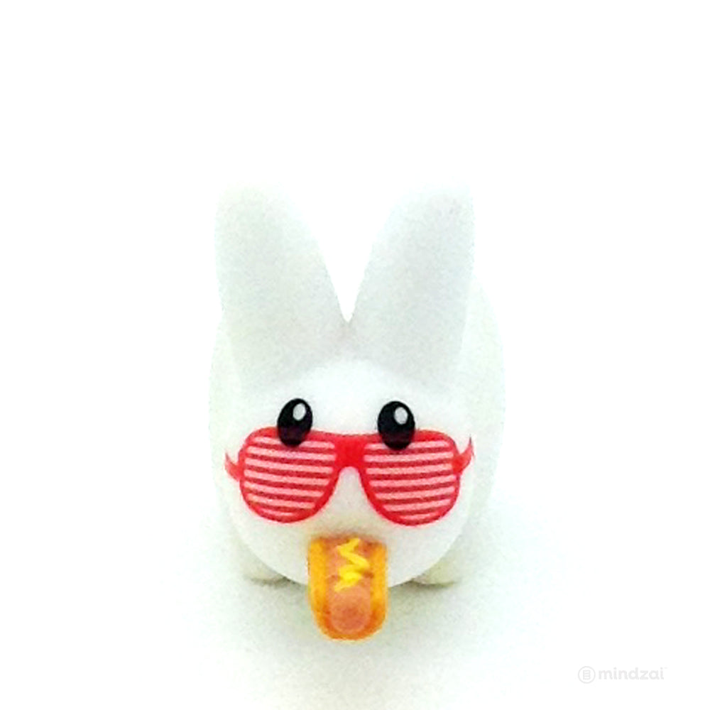 Personal Happiness Labbit Mini Series - White Labbit with Hotdog