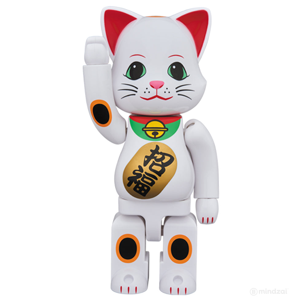 Tokyo Skytree White Manekineko Lucky Cat 400% Nyabrick by Medicom Toy