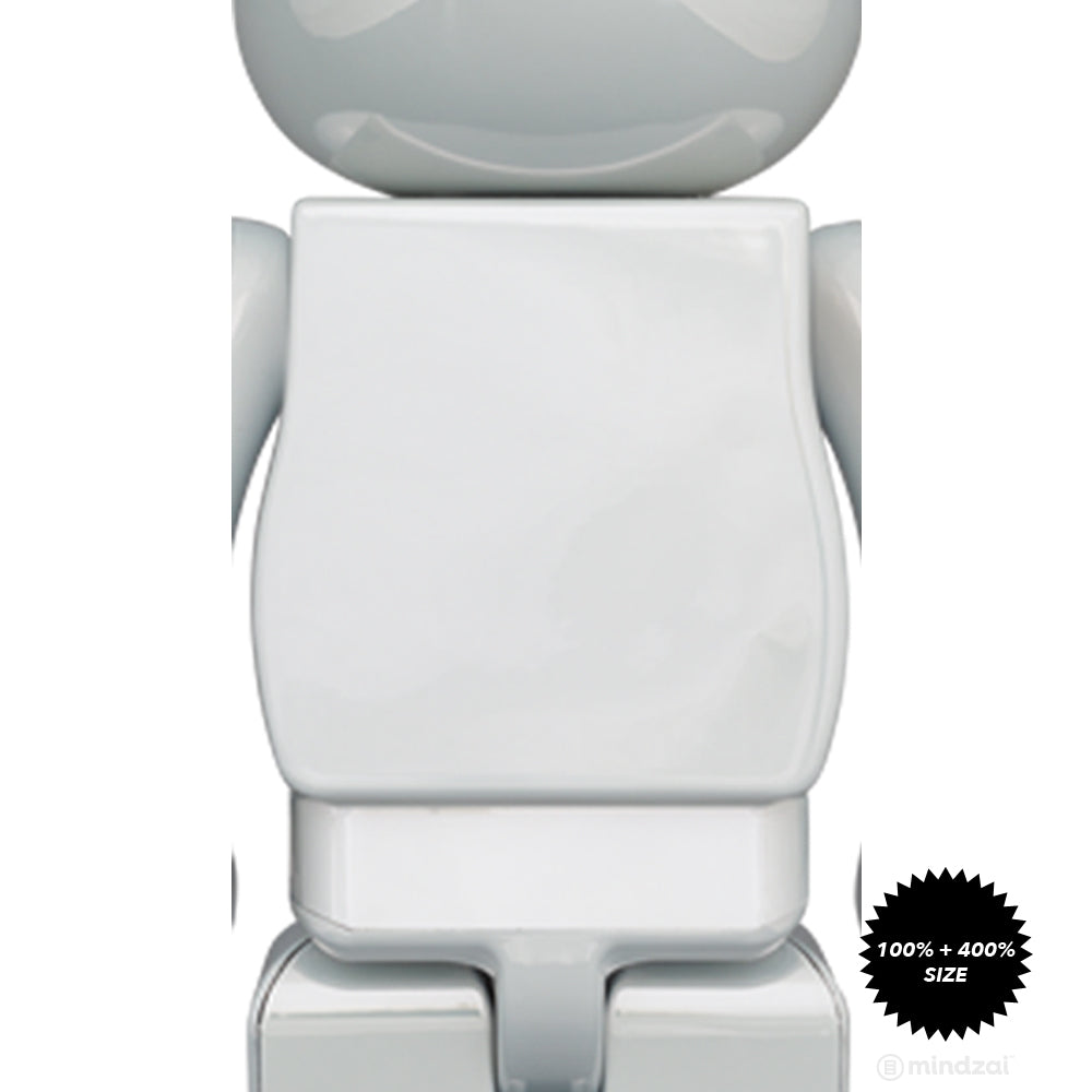 BE@RBRICK1000%ベアブリック OASIS WHITE CHROME Be@rbrick Oasis White Chrome 100% & 400% Collectible Set by