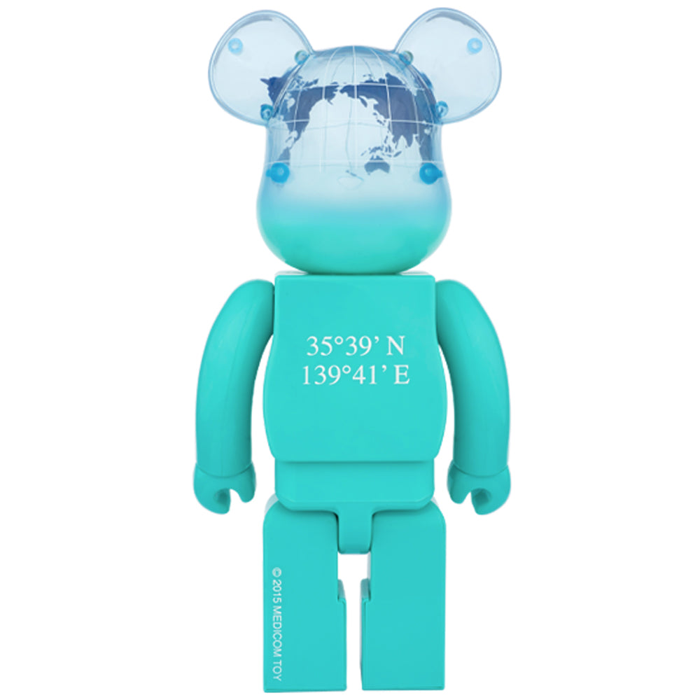 Earth (Ocean Blue Ver.) 400% Bearbrick by Medicom Toy x Project 1/6