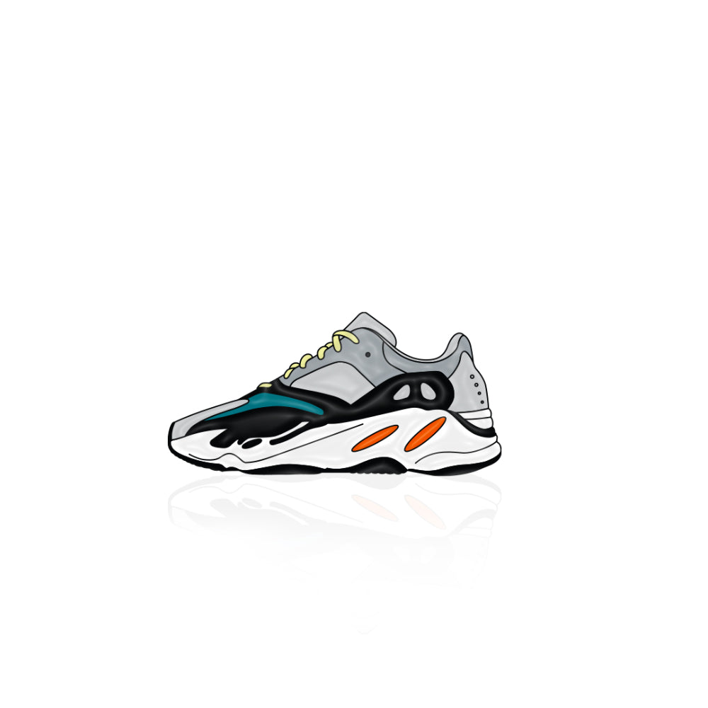 Adidas Yeezy Boost 700 Waverunner Soft Enamel Pin by Shoobox