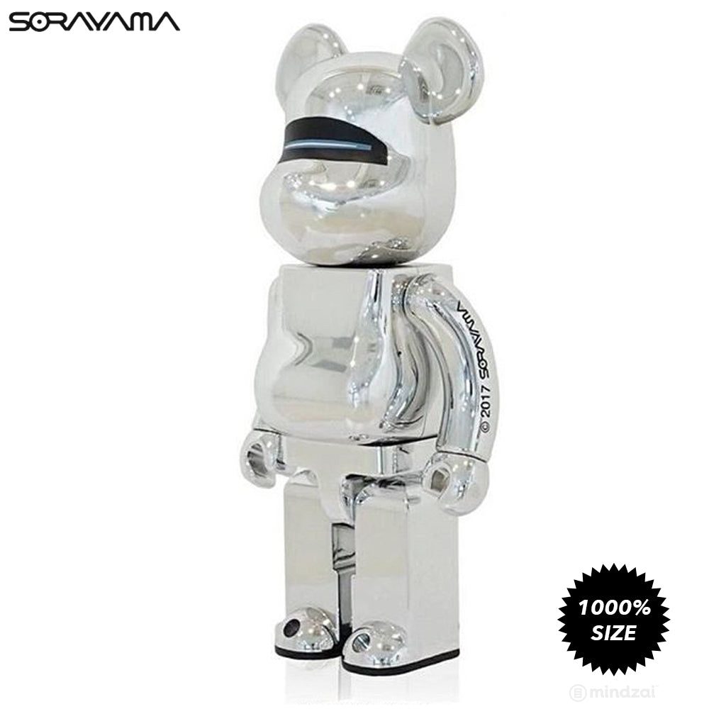 Sorayama Sexy Robot Chrome Silver 1000% Bearbrick by